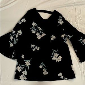 floral long blouse